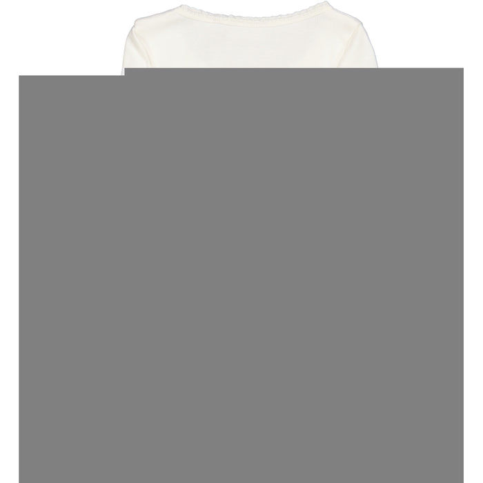 Wheat Main Rib T-Shirt Lace LS Jersey Tops and T-Shirts 3182 ivory