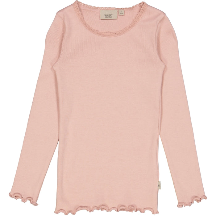 Wheat Main Rib T-Shirt Lace LS Jersey Tops and T-Shirts 2270 misty rose