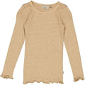Wheat Main Rib T-Shirt Lace LS Jersey Tops and T-Shirts 3230 sand melange