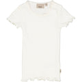 Wheat Main Rib T-Shirt Lace SS Jersey Tops and T-Shirts 3182 ivory