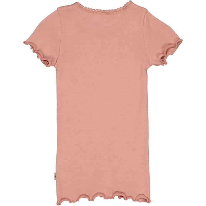 Wheat Main Rib T-Shirt Lace SS Jersey Tops and T-Shirts 2024 rosie