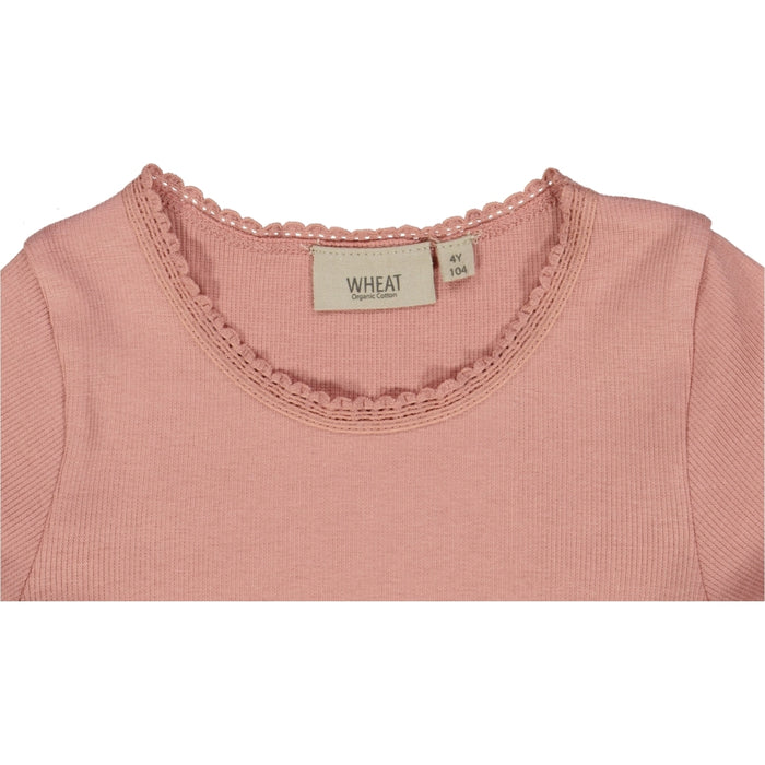 Wheat Main Rib T-Shirt Lace SS Jersey Tops and T-Shirts 2024 rosie