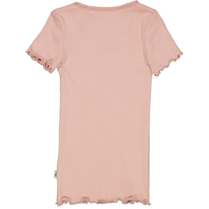 Wheat Main Rib T-Shirt Lace SS Jersey Tops and T-Shirts 2270 misty rose