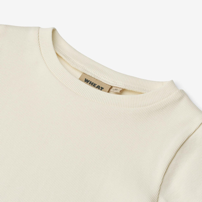 Wheat Main Rib T-shirt S/S Alicia T-Shirt 3182 ivory