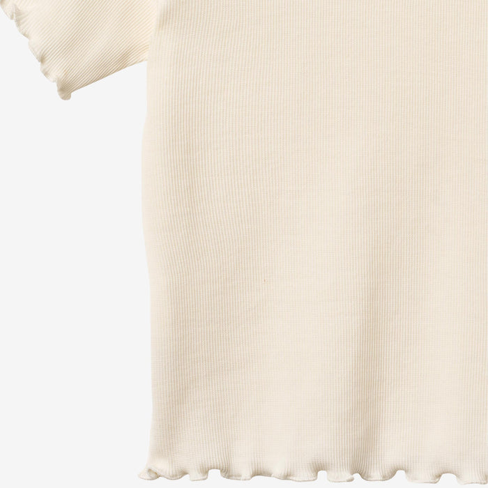 Wheat Main Rib T-shirt S/S Alicia T-Shirt 3182 ivory