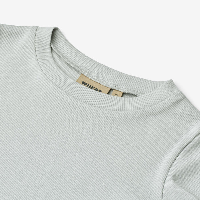 Wheat Main Rib T-Shirt S/S Irene Jersey Tops and T-Shirts 1560 soft blue