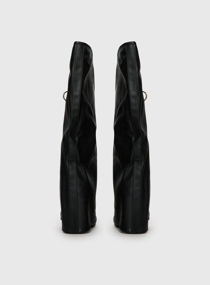 Ritz Knee High Boots Black