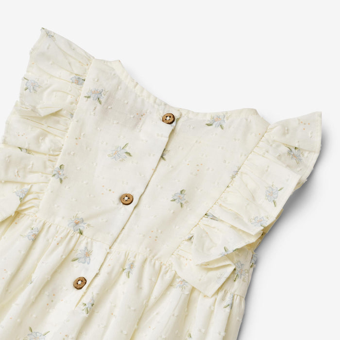 Wheat Main Romper Emmaline Suit 1481 blue flowers