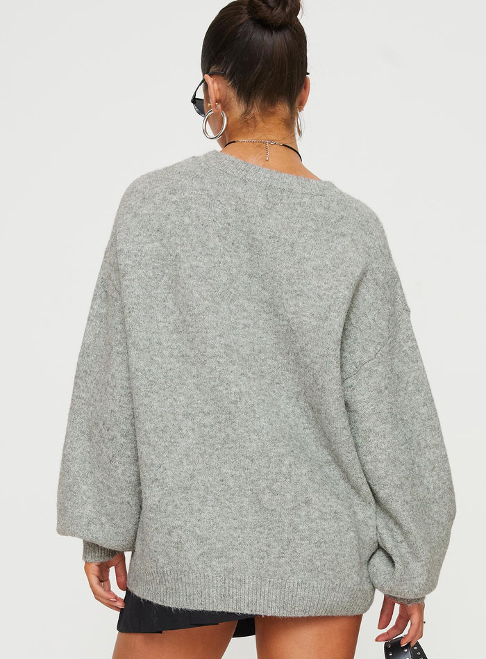 product Ryanna Sweater Grey Princess Polly  Long
