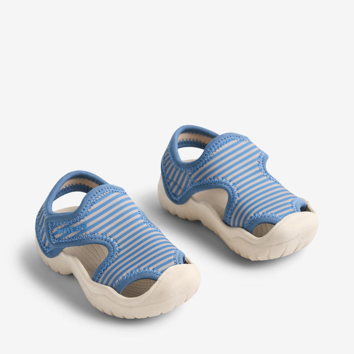 Wheat Footwear Sandal Bani Sandal 9580 blue swim stripe