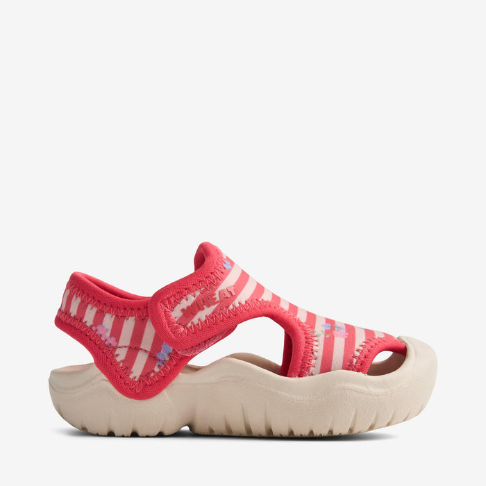 Wheat Footwear Sandal Bani Sandal 9657 red stripe flowers