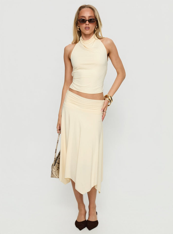 Scenic Route High Neck Top Yellow