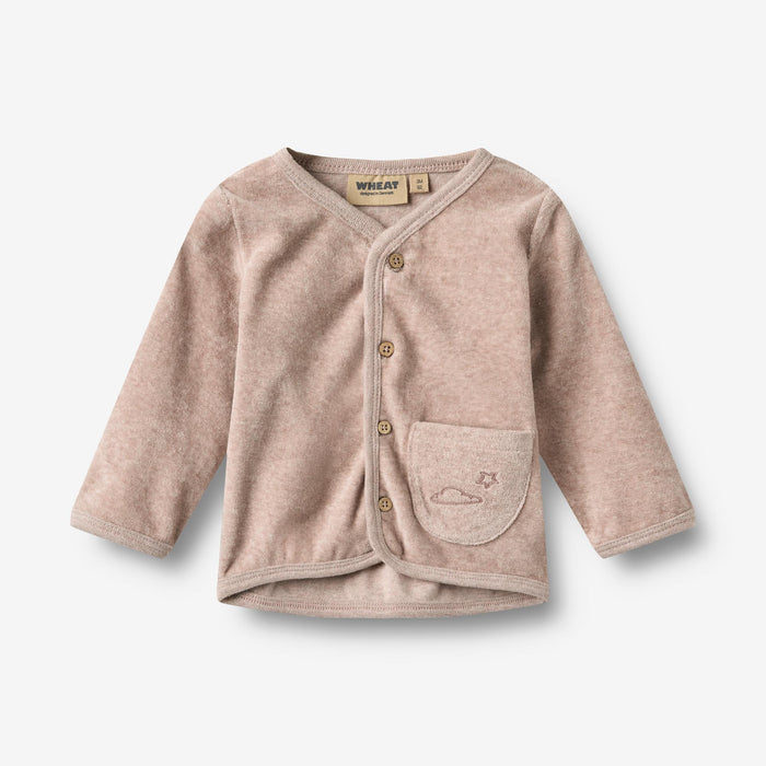 Wheat Main Set Sweat Cardigan & Trousers Toto Sky Set 9616 melange rose