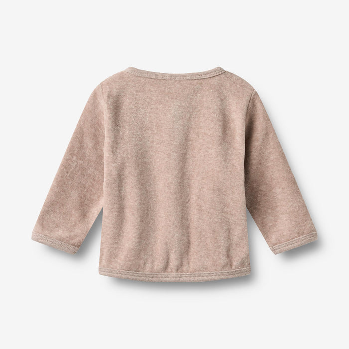 Wheat Main Set Sweat Cardigan & Trousers Toto Sky Set 9616 melange rose