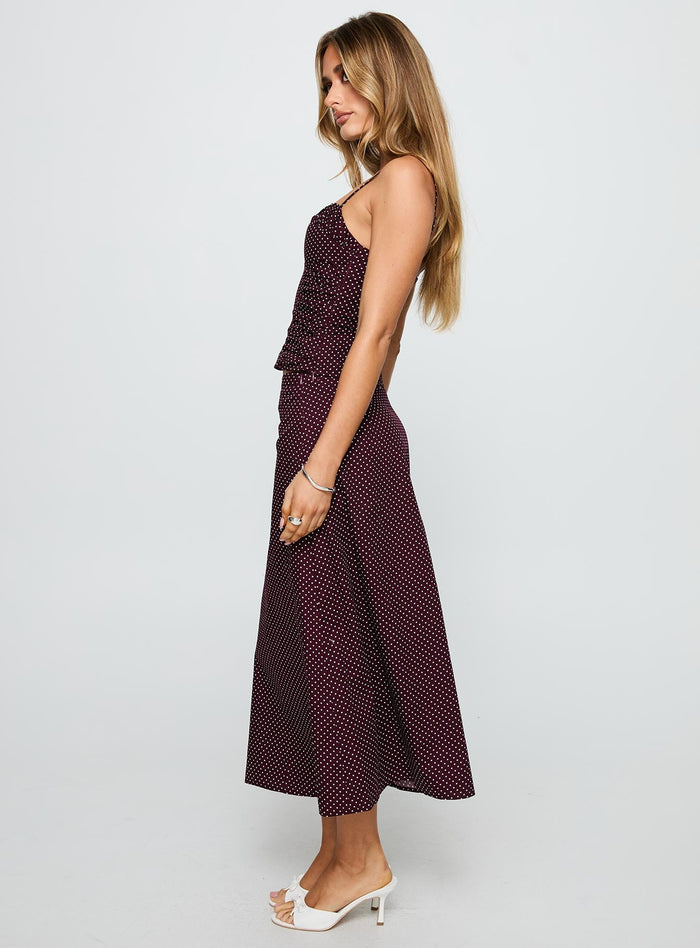 Shining Mirrors Co-ord Burgundy
