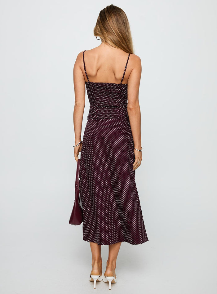 Shining Mirrors Co-ord Burgundy