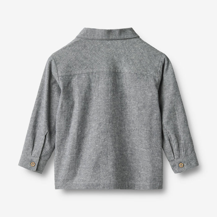 Wheat Main Shirt L/S Oscar Shirt 9766 dark blue chambray