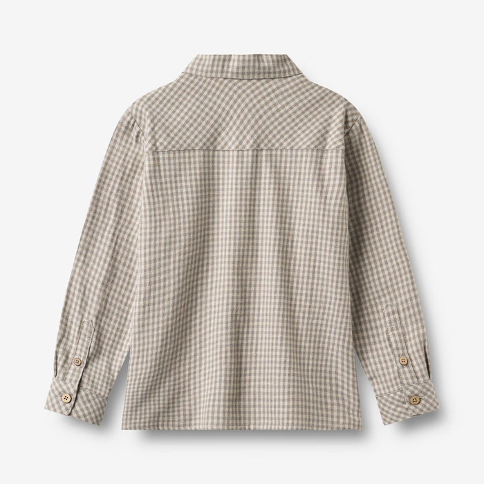 Wheat Main Shirt L/S Oscar Shirt 0104 greybrown check