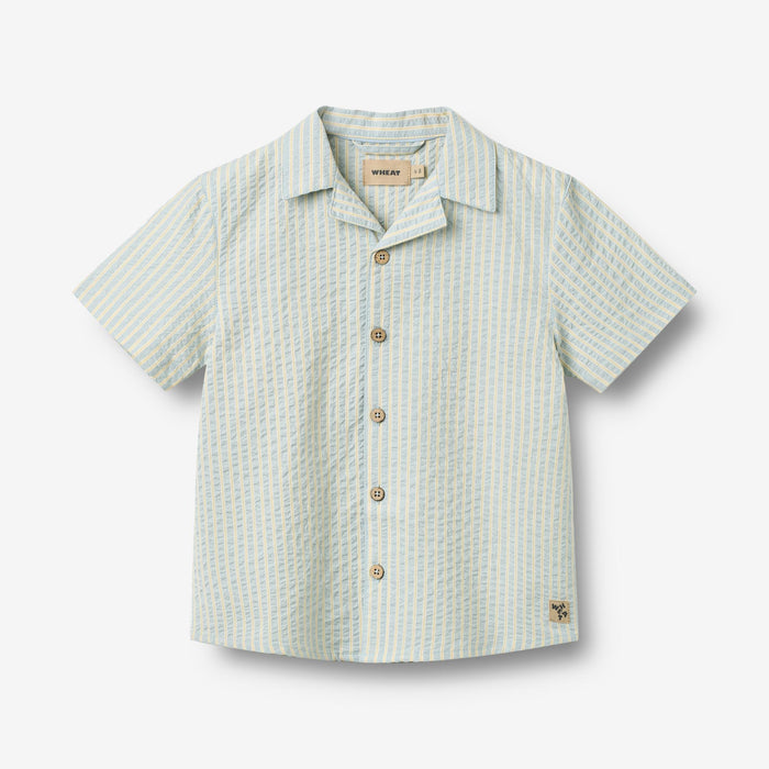 Wheat Main Shirt S/S Anker Shirt 9664 summer sky stripe