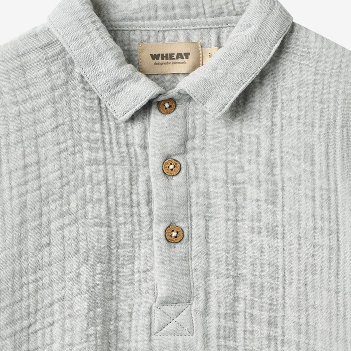 Wheat Main Shirt S/S Svend Shirt 4030 light blue