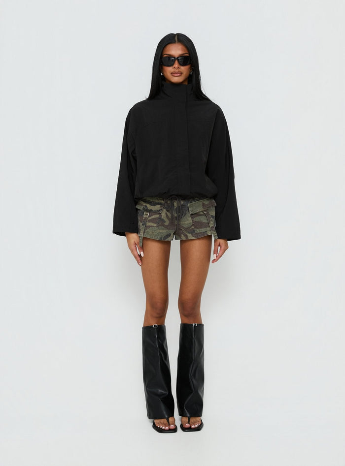 Shoreline Windbreaker Jacket Noir