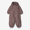 Wheat Outerwear Snowsuit Adi Tech | Baby Snowsuit 3121 eggplant buttercups