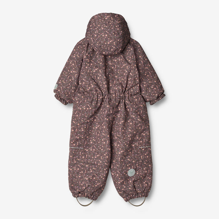 Wheat Outerwear Snowsuit Adi Tech | Baby Snowsuit 3121 eggplant buttercups