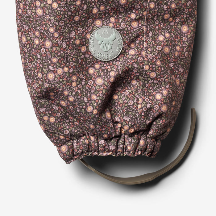 Wheat Outerwear Snowsuit Adi Tech | Baby Snowsuit 3121 eggplant buttercups