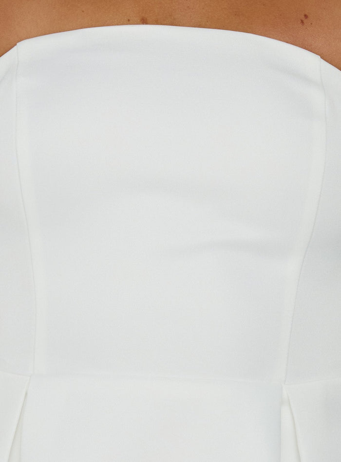 Spader Corset Mini Dress White