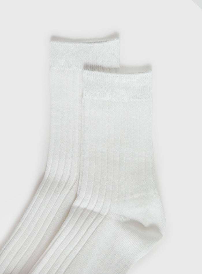 Sports Crew Ribbed Sock