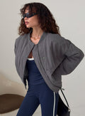 Stick Season Quilted Jacket Grey