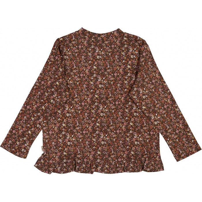 Wheat Main Sweat Cardigan Alicia Jacket 2753 maroon flowers