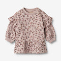 Wheat Main Sweat Dress Annika | Baby Dress 1136 dry rose flower vine