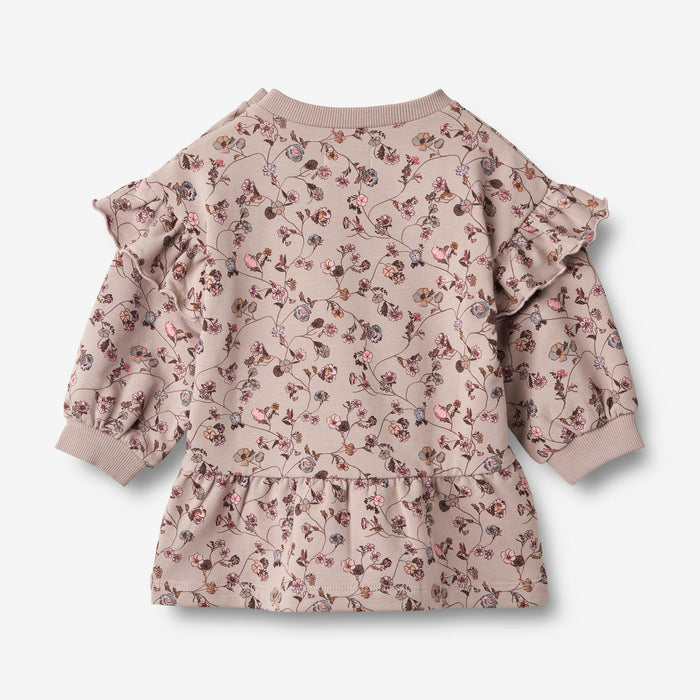 Wheat Main Sweat Dress Annika | Baby Dress 1136 dry rose flower vine