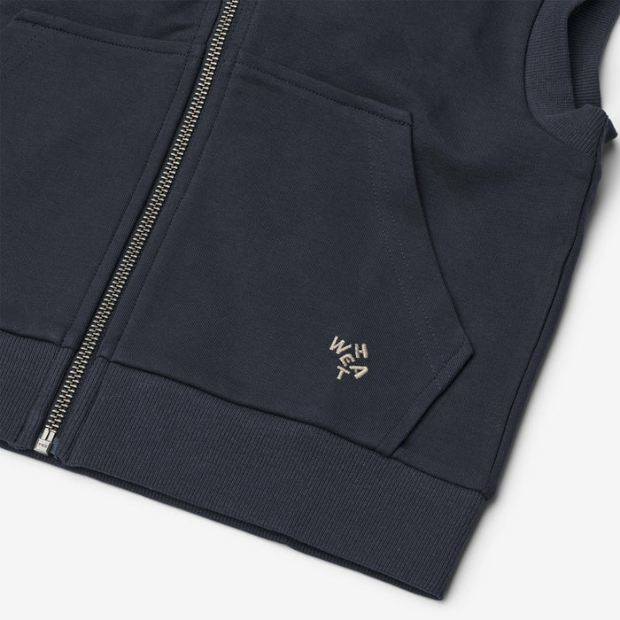 Wheat Main Sweat Gilet W-Carl Sweatshirt 1432 navy