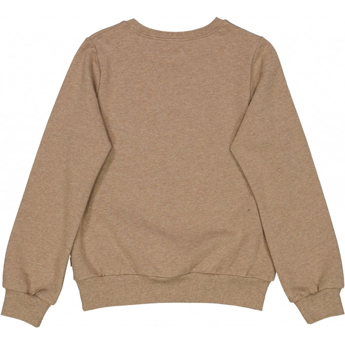 Wheat Main Sweatshirt Flower Circle Embroidery Sweatshirt 3204 khaki melange
