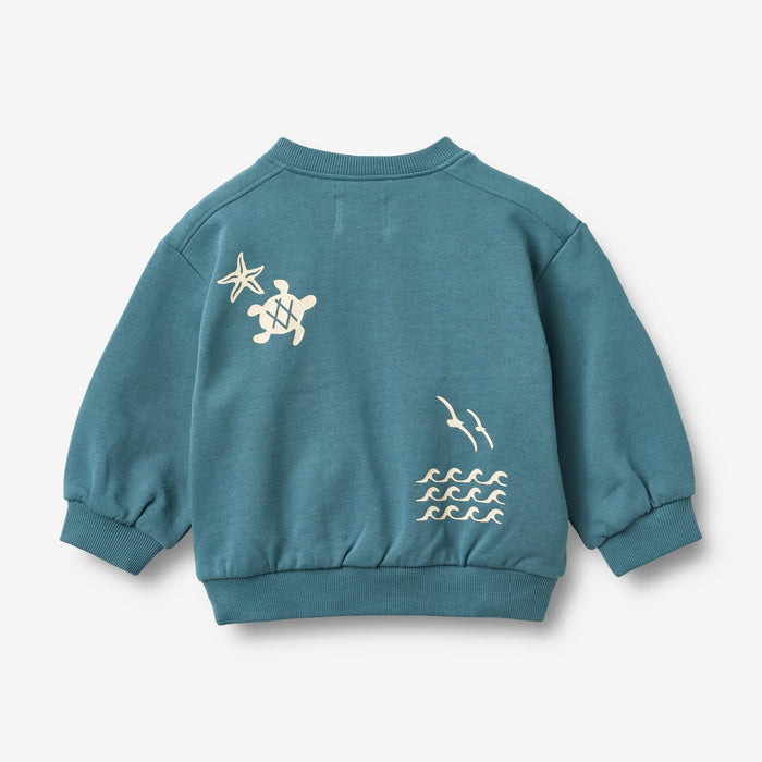 Wheat Main Sweatshirt L/S Elliot Sweatshirt 4342 blue teal