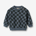Wheat Main Sweatshirt L/S Elliot Sweatshirt 1311 navy blue check
