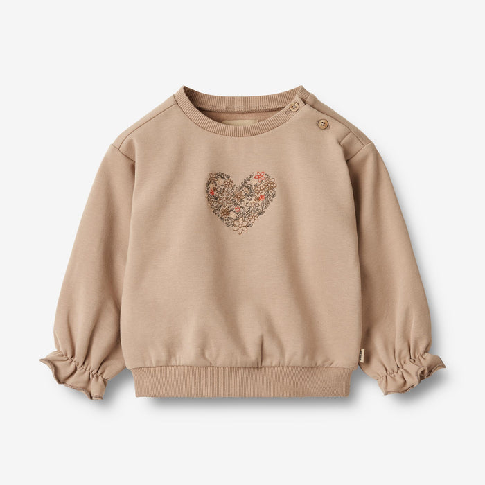 Wheat Main Sweatshirt L/S Embroidery Nelly Sweatshirt 1190 rose shadow