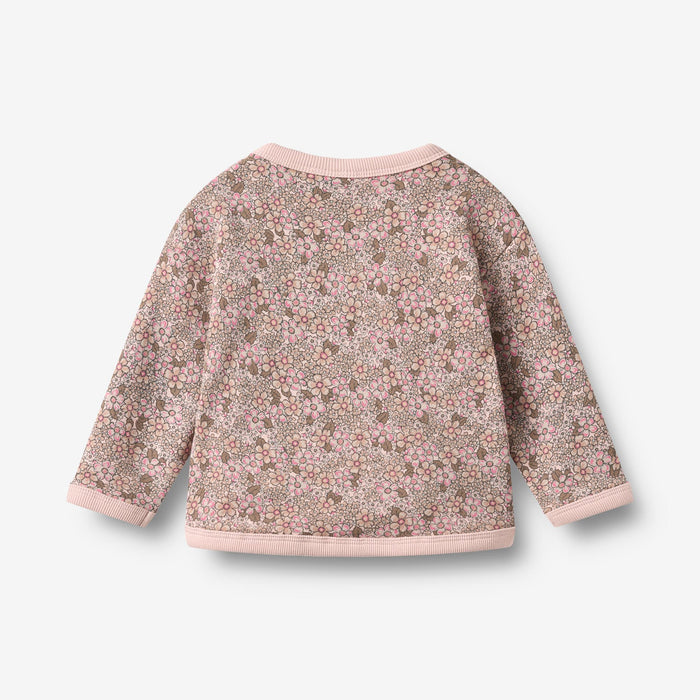 Wheat Main Sweatshirt L/S Emery Sweatshirt 9899 rose brown flowers