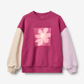 Wheat Main Sweatshirt L/S print Elliot Sweatshirt 9702 magenta