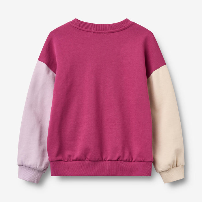 Wheat Main Sweatshirt L/S print Elliot Sweatshirt 9702 magenta