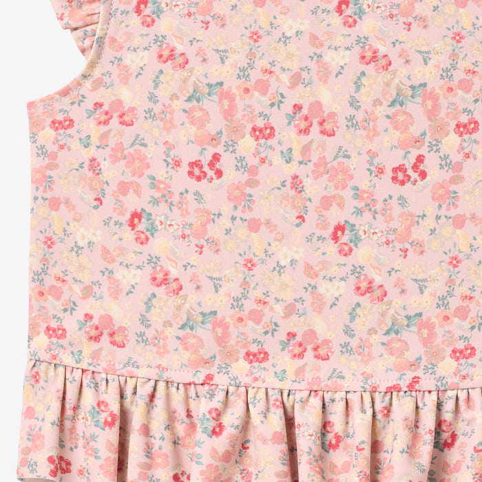 Wheat Main Swim Set 2-piece Alma Set 2526 powder flowers and seashells