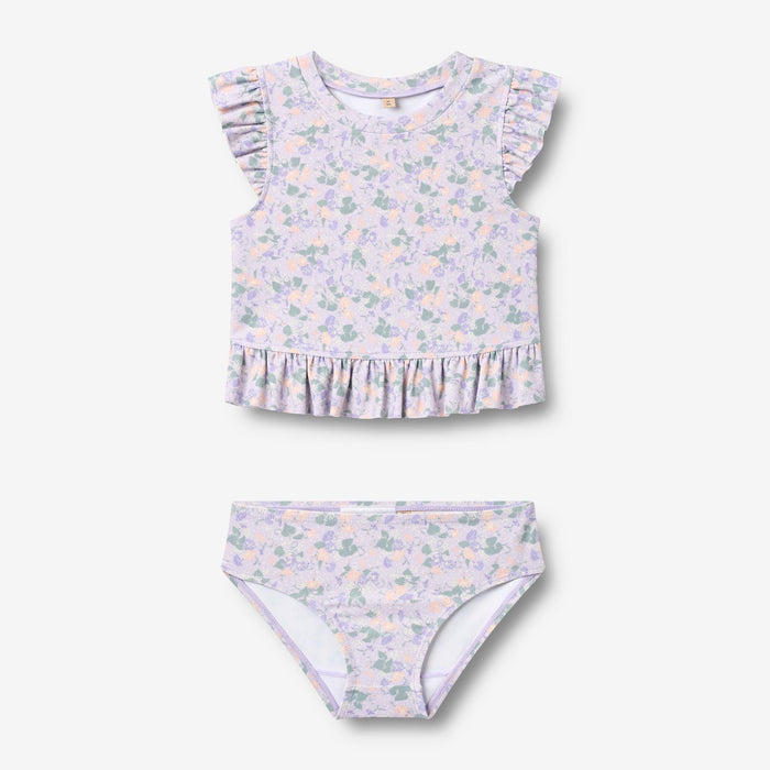 Wheat Main Swim Set 2-piece Alma Set 9605 purple light petunias
