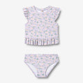 Wheat Main Swim Set 2-piece Alma Set 9605 purple light petunias