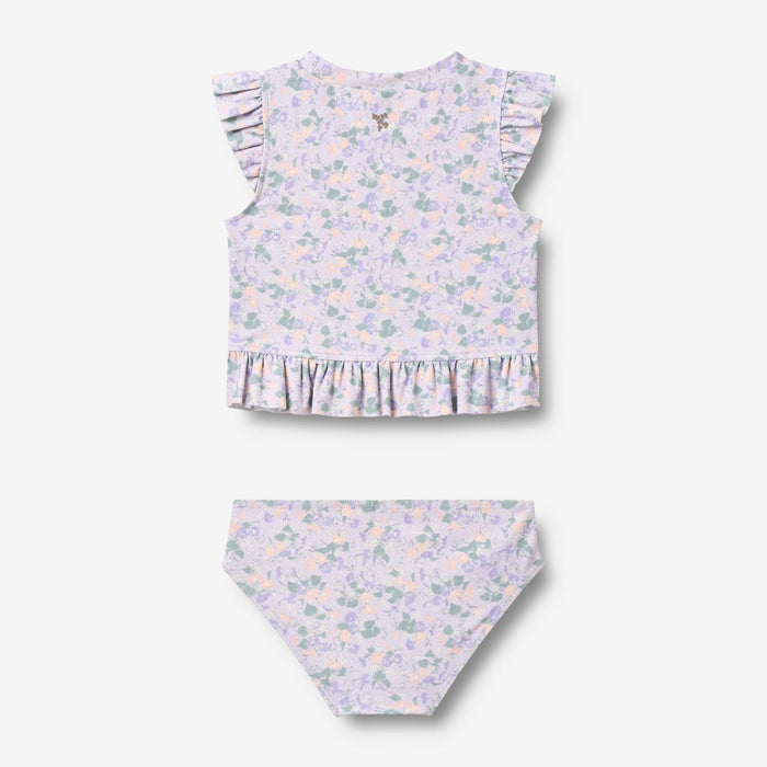 Wheat Main Swim Set 2-piece Alma Set 9605 purple light petunias
