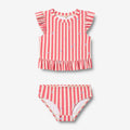 Wheat Main Swim Set 2-piece Alma Set 9657 red stripe flowers