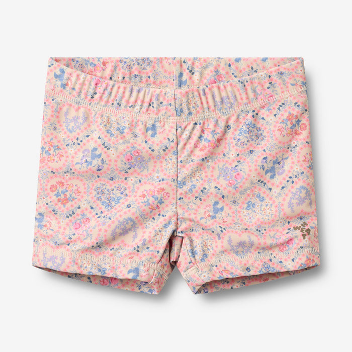 Wheat Main Swim Shorts Niki Shorts 9650 pink heart flowers