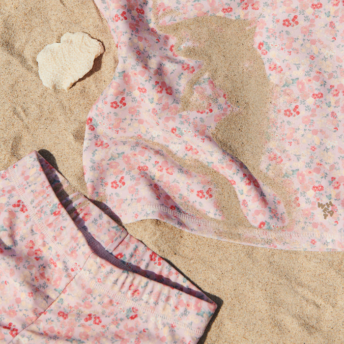 Wheat Main Swim Shorts Niki Shorts 2526 powder flowers and seashells