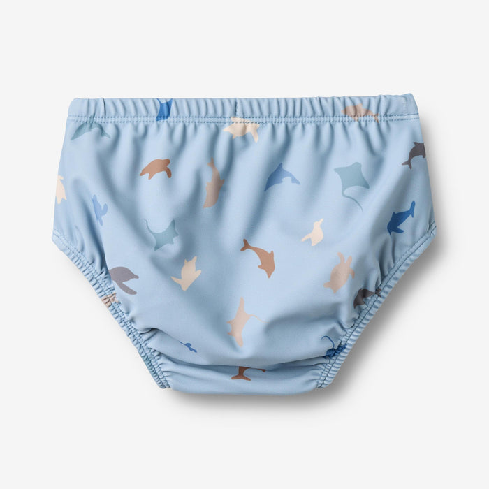 Wheat Main Swim Shorts Philip Swimwear 1235 soft blue sea life
